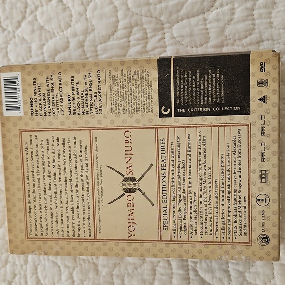 HP💥💥🗡Akira Kurosawa Samurai Yojimbo/Sanjuro DVD Set - Picture 2 of 11